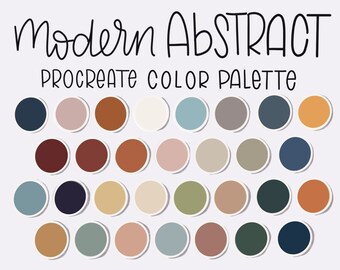 Modern Abstract, Procreate Color Palette, Ipad Procreate, Procreate Tools