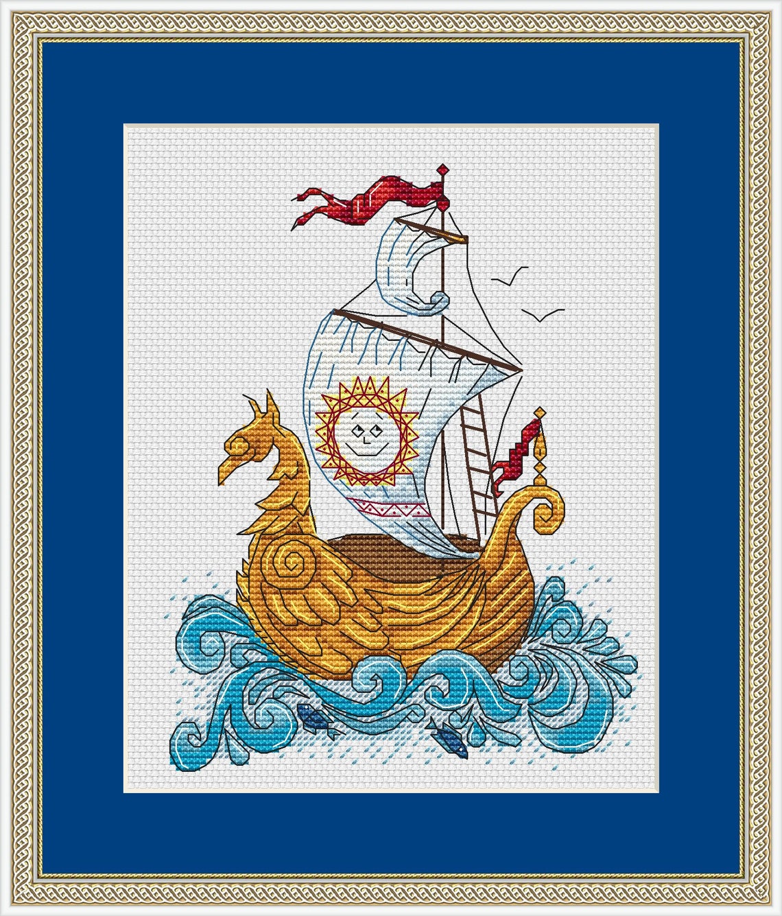 Cross Stitch Pattern: Sailboat | Etsy