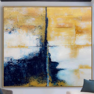 Modern Black White Gold Artwork On Canvas Abstract Texture Painting For Wall Decoration, Modern Art On Canvas Abstract Textured Painting
