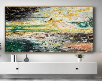 Large Original Artwork On Canvas Abstract Painting For Home Wall Decoration, Oversized Abstract Wall Art Canvas Original Oil Painting