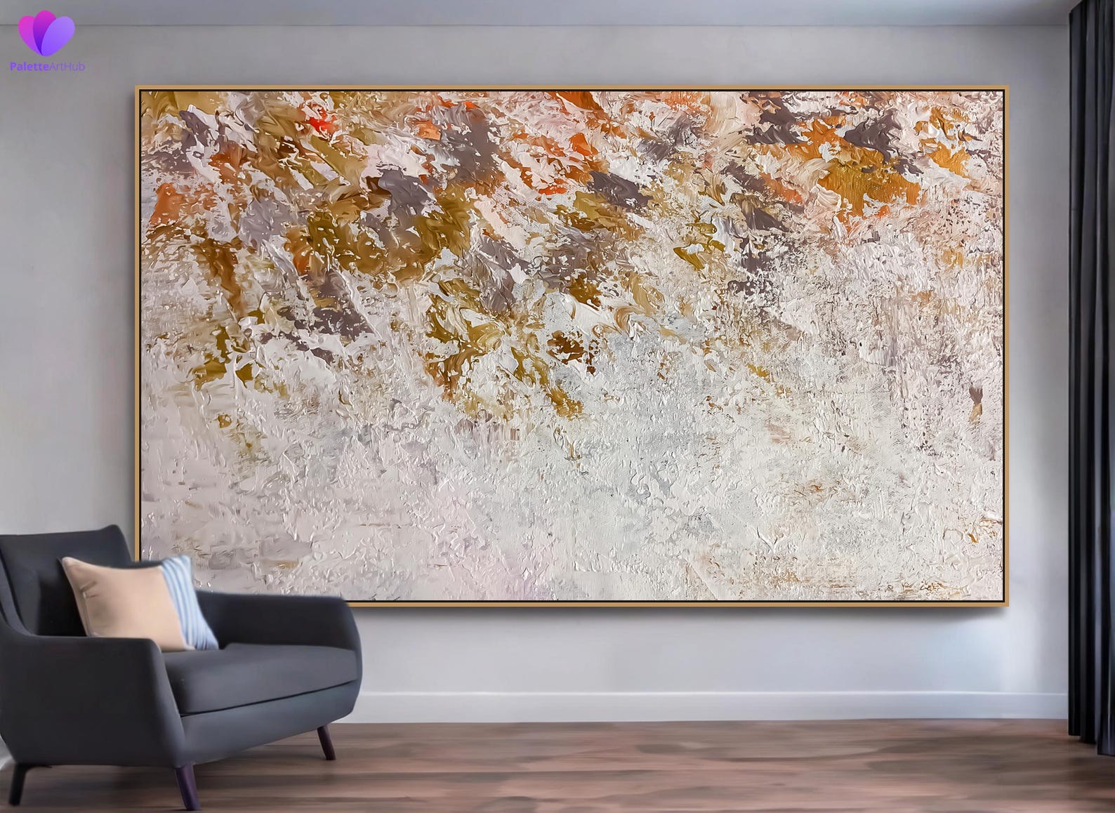 Extra Large Handmade Texture Wall Art on Canvas Abstract Wall Painting ...