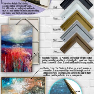 The image displays a detailed explanation of the painting process, including the materials used and the final product.