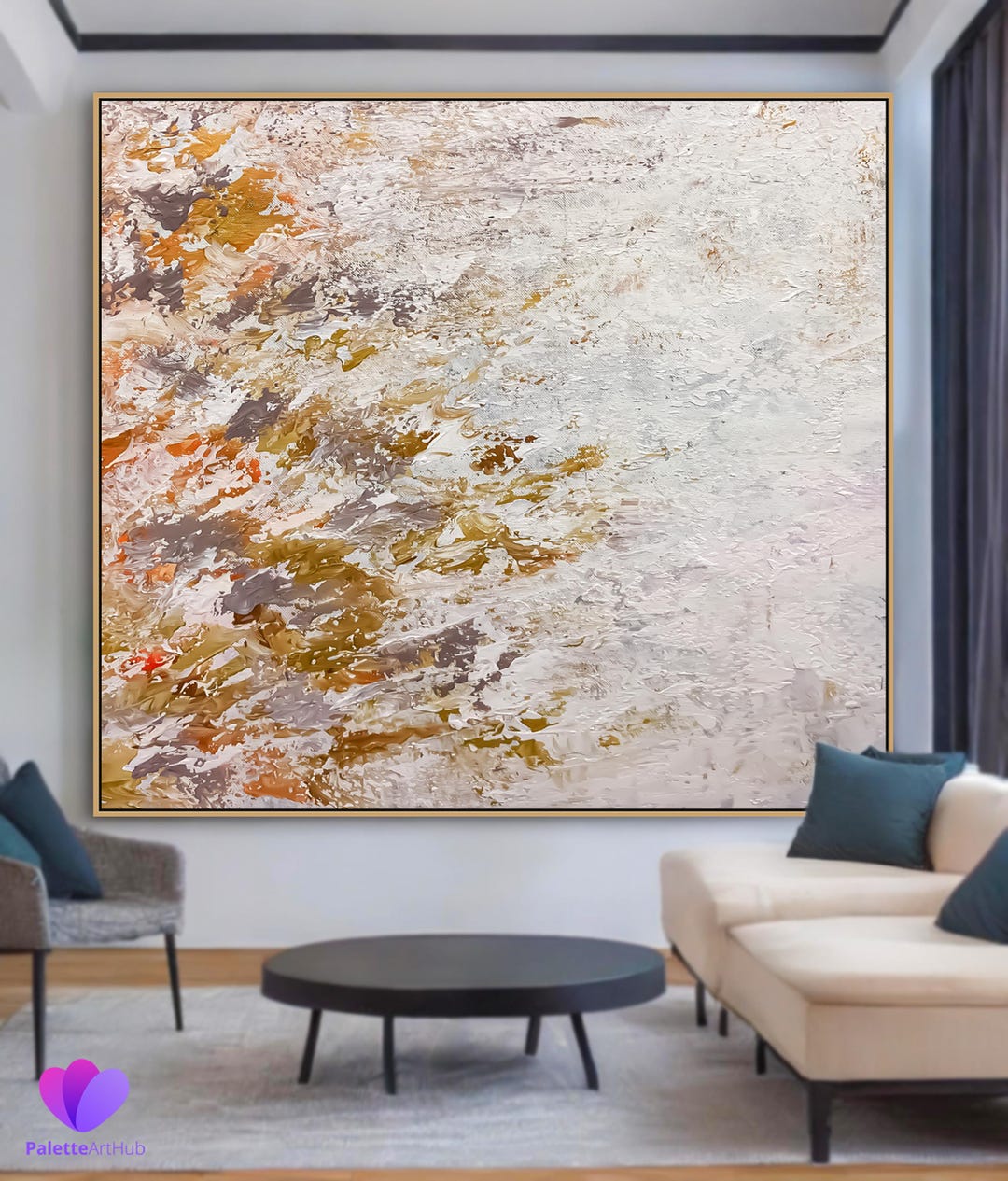 Extra Large Handmade Texture Wall Art on Canvas Abstract Wall Painting ...