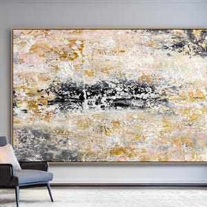 Original Artwork On Canvas Abstract Textured Painting For Home Wall Decoration, Original Wall Art Canvas Textured Abstract Painting For Home