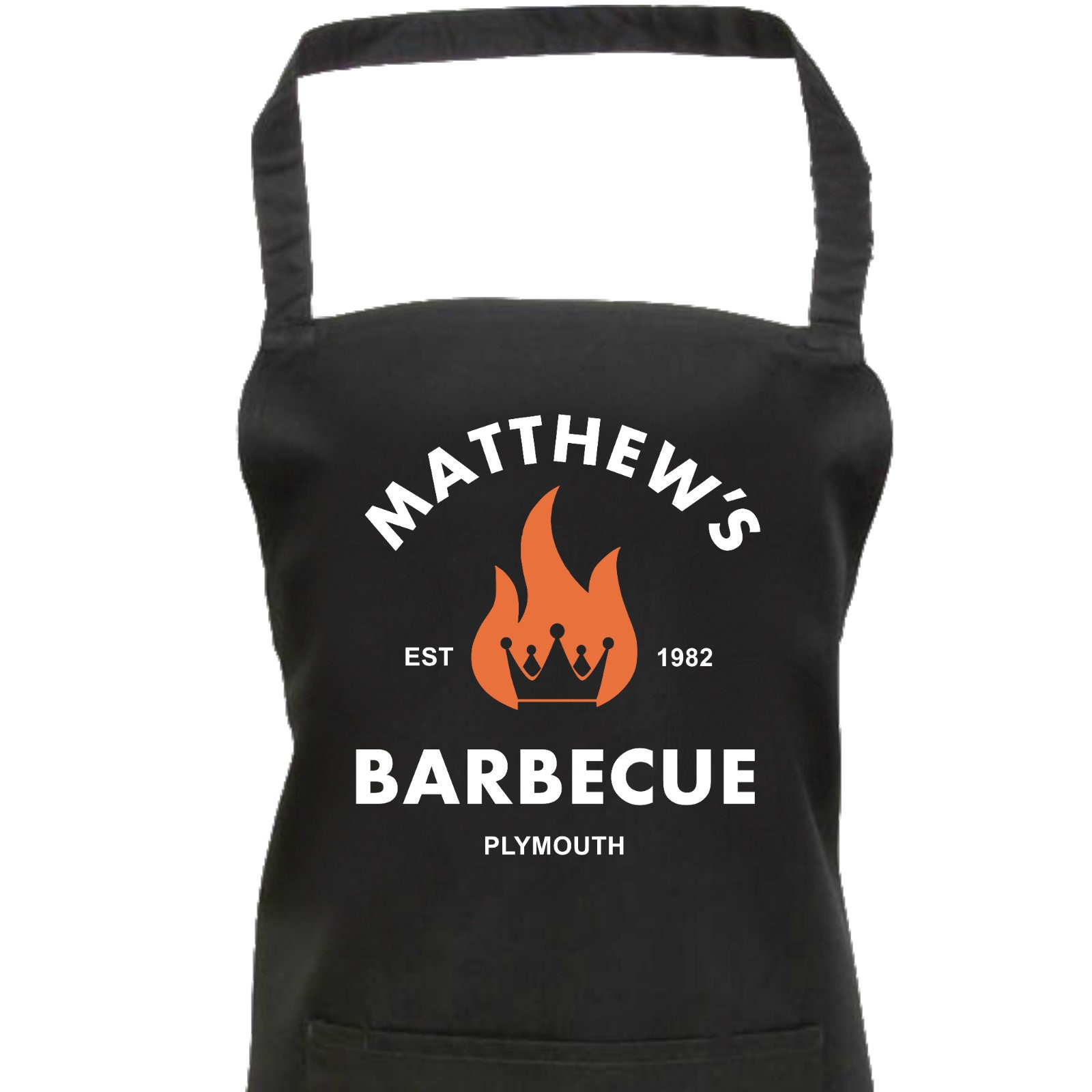 Personalised BBQ Apron with Pockets Barbecue Apron Gift for Etsy