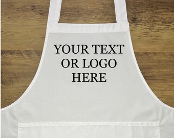 Personalised Apron | Any Text or Logo | Baking Gift Cooking Gift | Small Business Apron | Gift for Her Him | Cafe Work Chef | Custom Apron