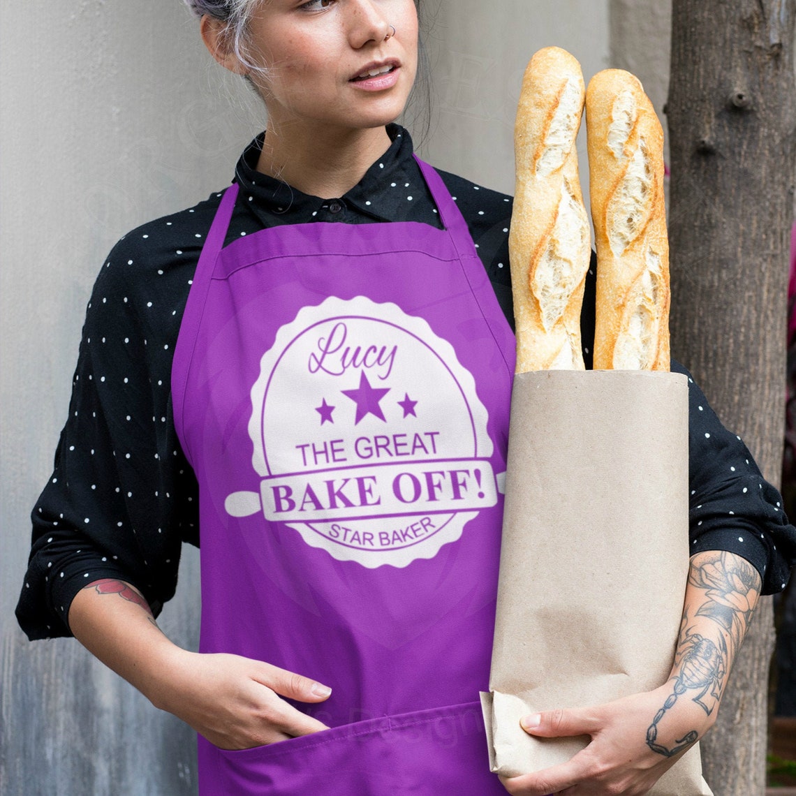 The Great British Bake Off Style Apron GBBO Personalised Any Etsy