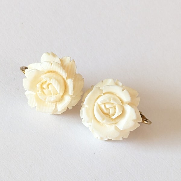 Ruby-Burgundy Marbled Resin Semi Hoop Clip On Earrings U2013 Michael Nash Jewelry