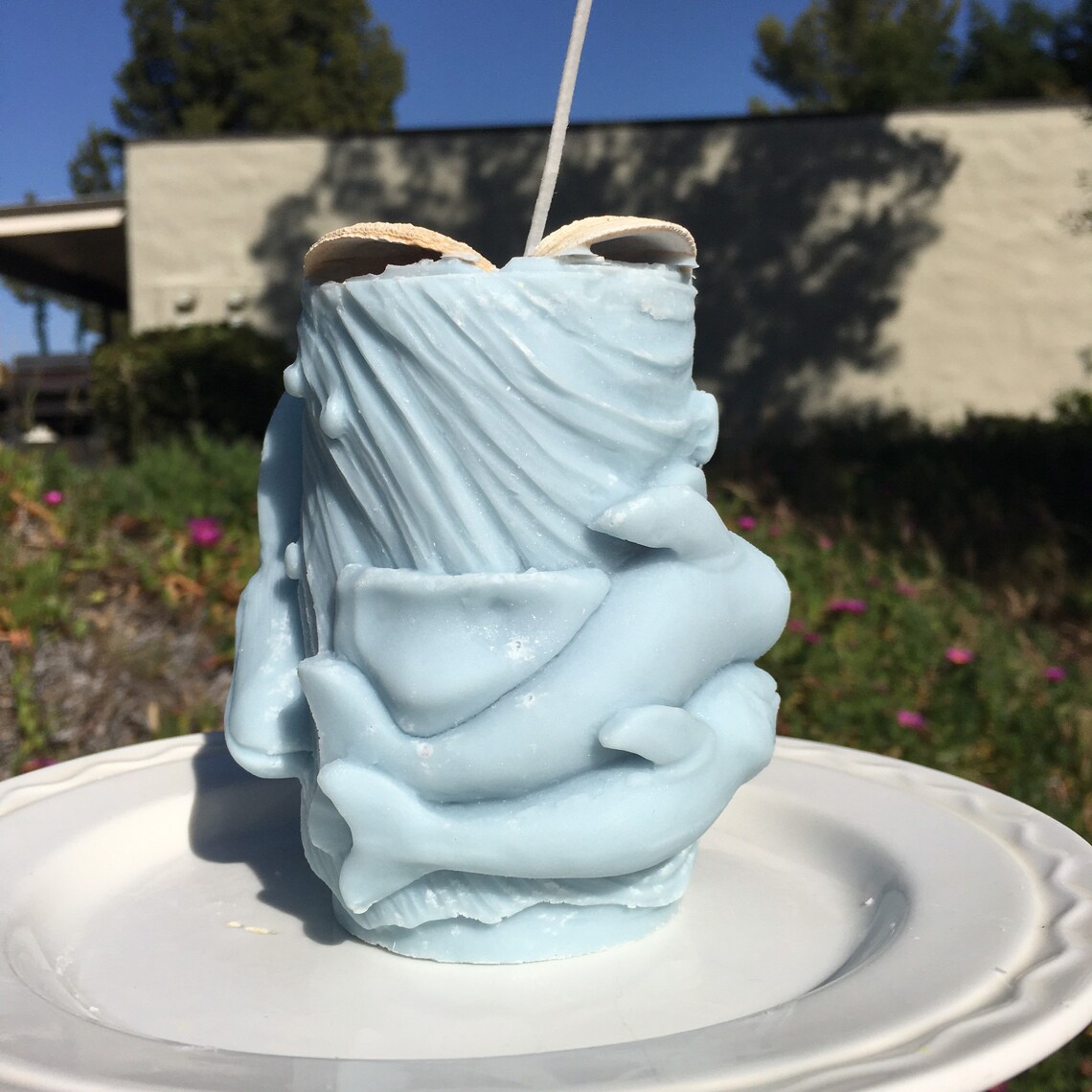 Whale candle wildlife candle exotic animal candle orange Etsy