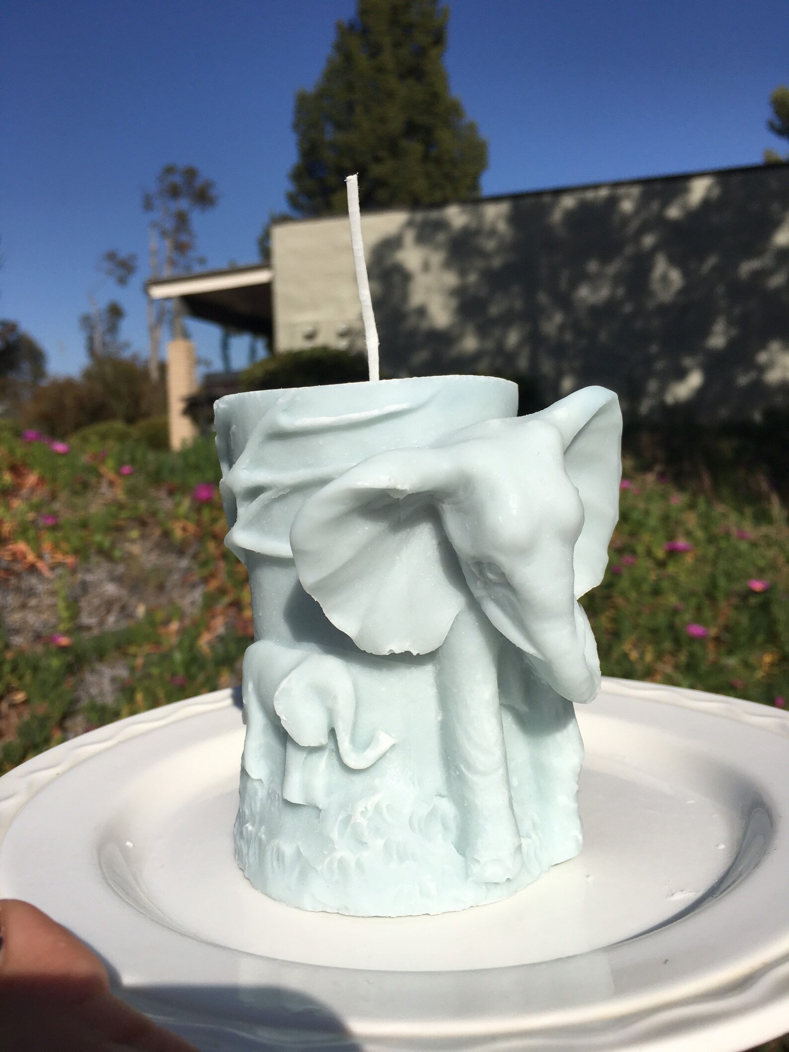 Elephant candle animal candle pillar candle Etsy