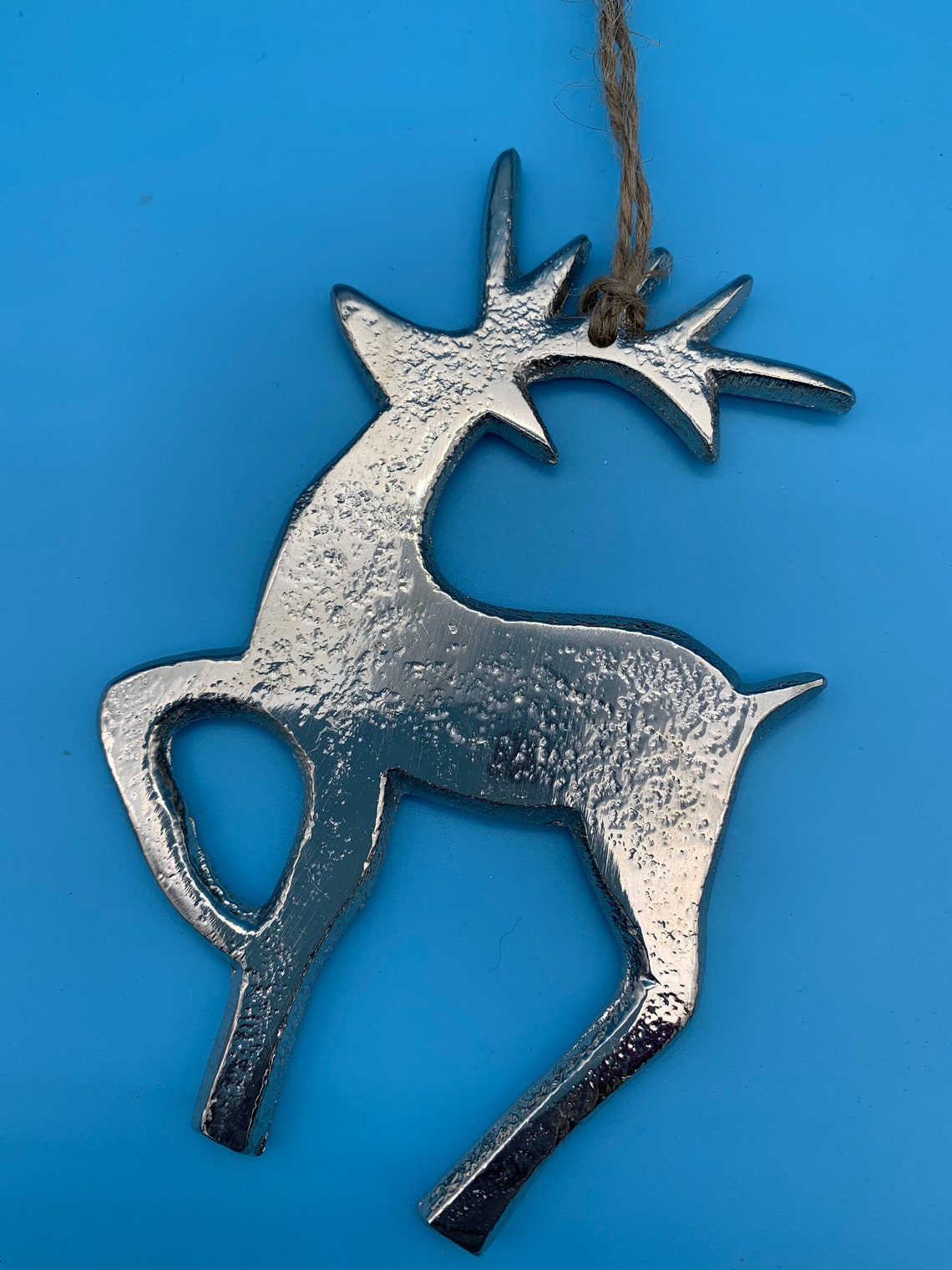Metal Christmas decoration hanging reindeer  Etsy