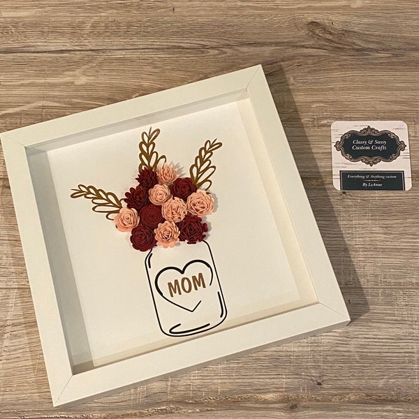 Rose Gold Mother’s Day shadow box bouquet. Rose Gold Mother’s Day shadow box bouquet.