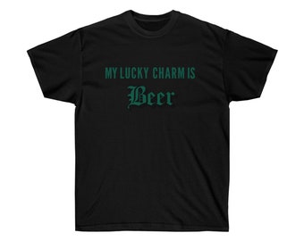 glücksbringer tshirt, st patties day tshirt, trinkshirt, bier, alkohol, tag trinken, spaß, grünes bier