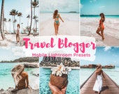 Mobile Lightroom Presets, 10 Travel Blogger Presets, Iphone Presets, Mobile Presets, Instagram Filters, Summer Presets, Beach, Tropical