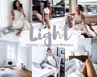 モバイル Lightroom プリセット | ライトプリセット | モバイルプリセット | Instagram フィルター | Blogger プリセット | ホワイトプリセット | 明るいプリセット | ライフスタイル