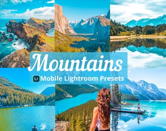 Mobile Lightroom Presets | 6 Mountains Presets | Landscape  Preset | Instagram Presets | Bright Nature | Travel Presets | Nature Presets