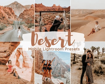 Mobile Lightroom Presets, 10 Desert Presets, Boho Preset, Outdoor Preset, Travel Presets, Iphone Presets, Instagram Filter, Bright Preset