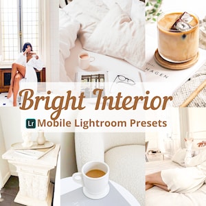 Lightroom Presets | 6 Bright Interior Presets | Blogger Presets | Instagram Preset | White Preset  | Home Presets | Hygge | Aesthetic Filter