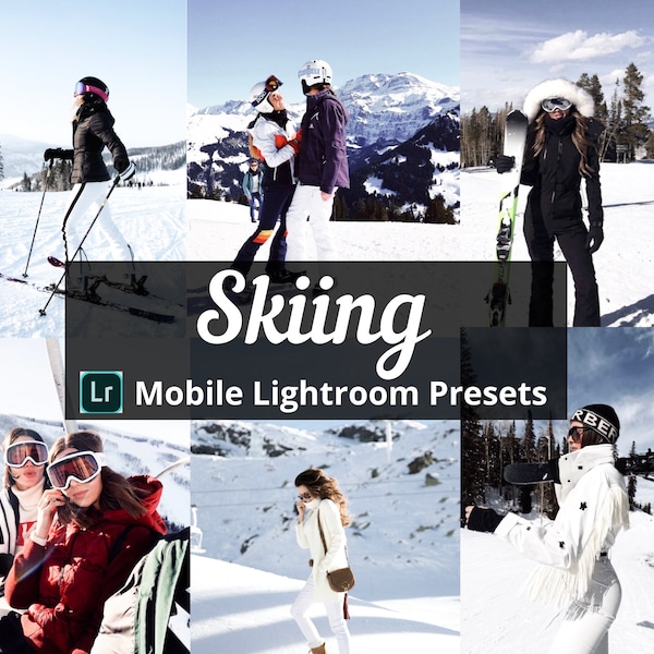 Lightroom Mobile Presets | 10 Skiing Presets | Mobile Presets | Winter Presets | Snow Presets | Blogger Presets | Instagram Filter | Travel