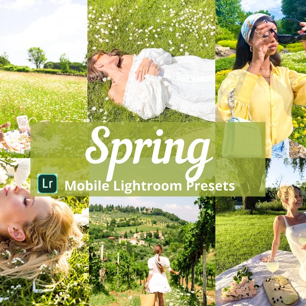 Lightroom Presets | 6 Spring Presets | White Presets | Mobile Presets | Green Presets | Instagram Presets | Blogger Presets | Bright Presets