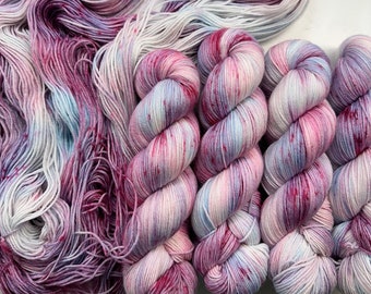 LOVER | Taylor Swift Inspired | Swift | Hand Dyed Yarn | Pink Yarn | Merino Wool | Small Business | Purple Yarn | Blue Yarn