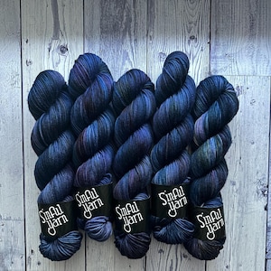 Hand Dyed Yarn | Witch Brew | DK | Knitting | Knit | Crochet | Crocheting | Purple yarn | Halloween yarn