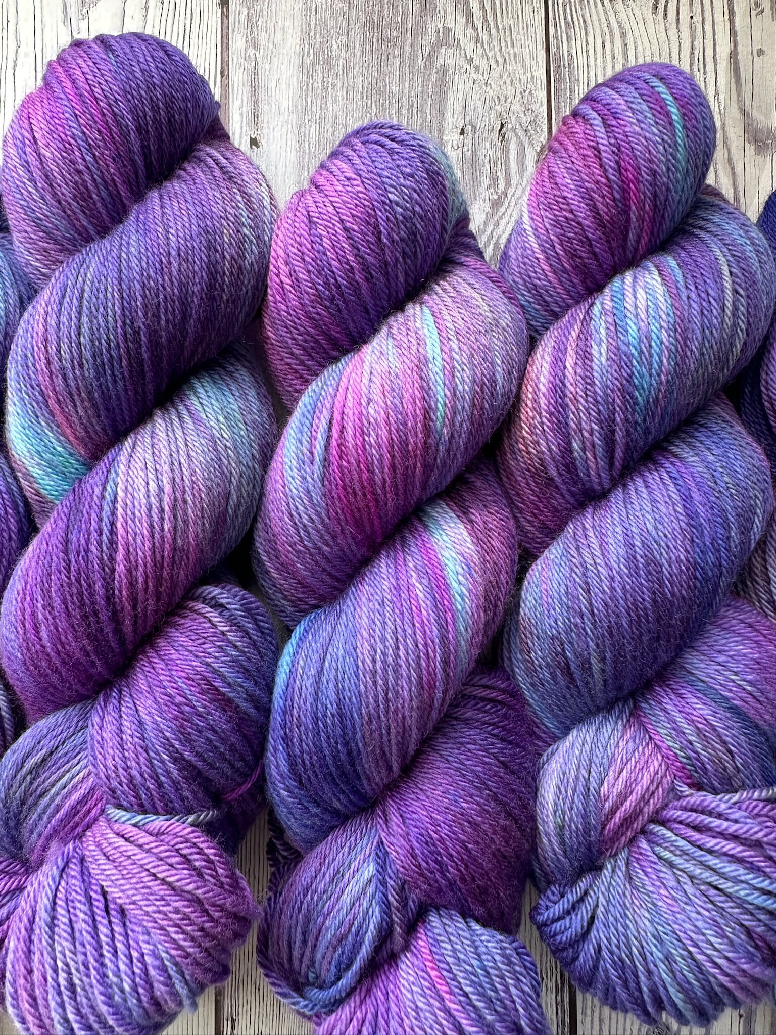 Nebula | Hand Dyed Yarn | Blue Yarn | Purple Yarn | Space Yarn