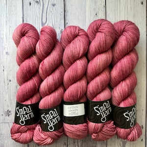 Cotton Candy | Pink Yarn | Hand Dyed Yarn | DK Weight | DK Yarn | Merino wool