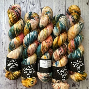 Rainbow Bubblegum | Hand Dyed Yarn | Rainbow Yarn | DK |