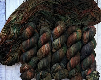 All Too Well | Taylor Swift Inspired | Swift | Hand Dyed Yarn | colorful Yarn | Merino Wool | Small Business | Dark colorful Yarn