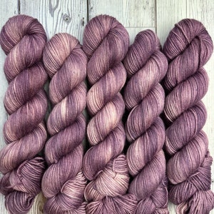Plum | 100% DK | Hand Dyed Yarn | DK Weight | Small Business | purple yarn