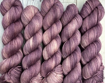 Plum | 100% DK | Hand Dyed Yarn | DK Weight | Small Business | purple yarn