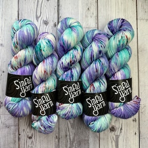 Sully | Hand Dyed Yarn | 85/15 DK | Blue yarn | Purple Yarn