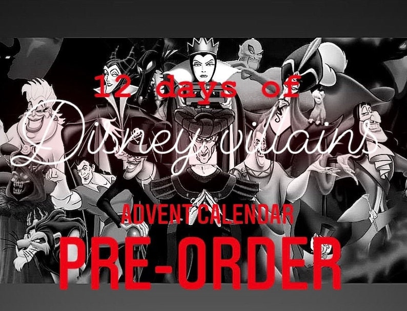 Disney Villains Advent Calendar Etsy disney-villains-advent-calendar-etsy