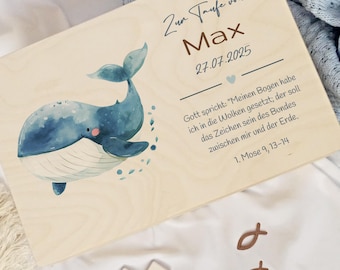 Memory box, baptism gift, personalized, baby memory box, baptism gift, Noah&#39;s Ark, rainbow, cross, baptism box, wooden box