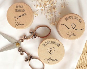 Erste Locke, erste Strähne, Dose, Aufbewahrung