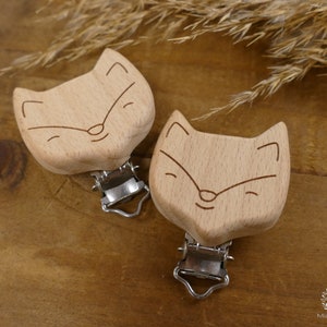 Wooden clips, clips, motif clip, clasp image 4