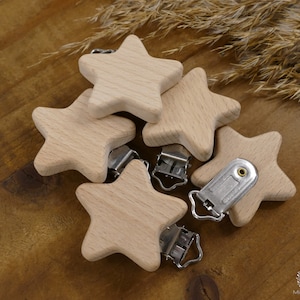Wooden clips, clips, motif clip, clasp image 9
