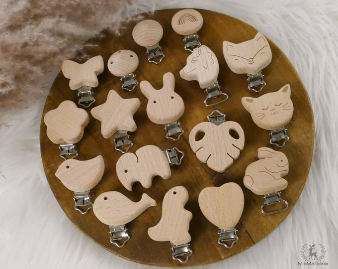 Holzclips, Clips, Motivclip, Verschluss