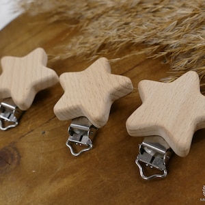 Wooden clips, clips, motif clip, clasp image 6