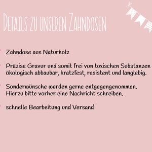 Personalisierte Milchzahndose, Zahndose Bild 9