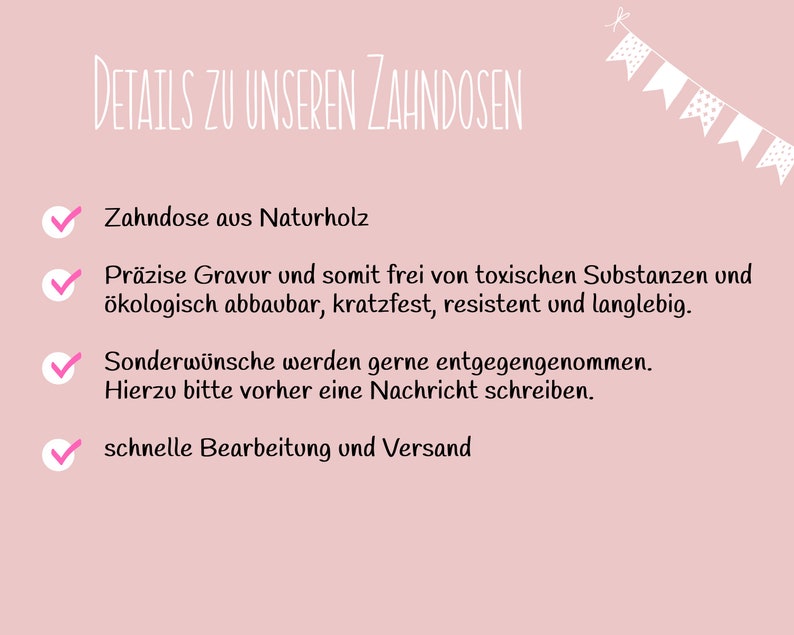 Personalisierte Milchzahndose, Zahndose Bild 9