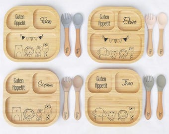 Kinderteller personalisiert, Teller für Kinder, mit Namen, gravur, Geschenkidee