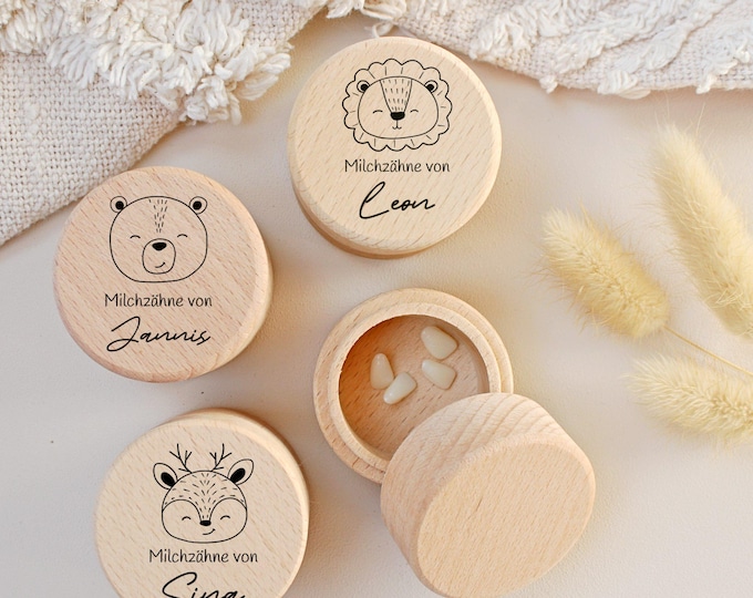 Personalized milk tooth box, tooth box, milk teeth, tooth fairy, box