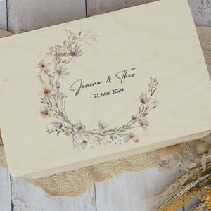 Memory box, personalized, wedding gift, wedding gift, memory box, bridal couple, wooden box for memories, gift box