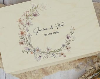 Memory box, personalized, wedding gift, wedding gift, memory box, bridal couple, wooden box for memories, gift box