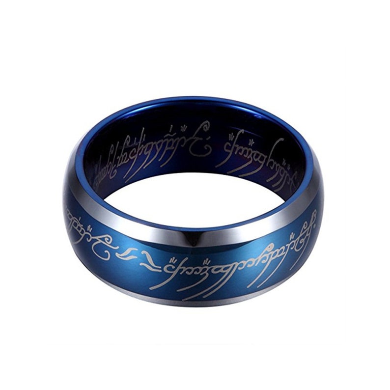 Stainless Steel Lord of the Rings Ring of Power Lord of the rings the one ring men metal lotr ring of power sauron ring the hobbit ring band