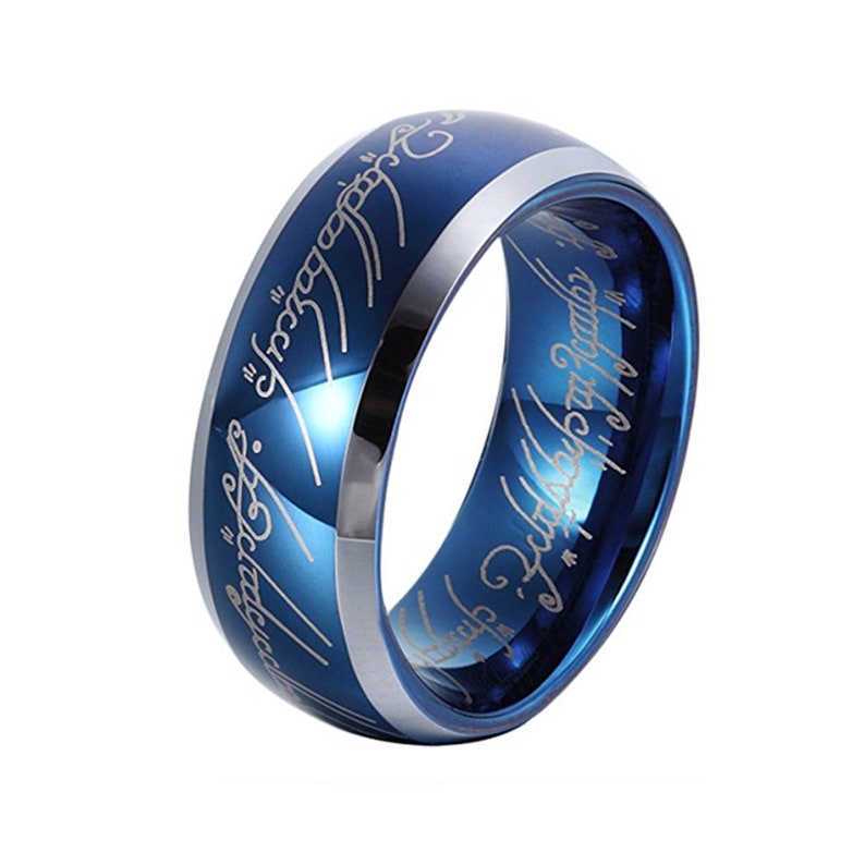Stainless Steel Lord of the Rings Ring of Power Lord of the rings the one ring men metal lotr ring of power sauron ring the hobbit ring band
