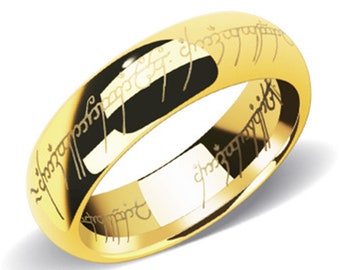 Stainless Steel Lord of the Rings Ring of Power Lord of the rings the one ring men metal lotr ring of power sauron ring the hobbit ring band