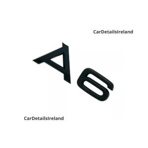 High Quality Gloss Black Audi A6 Rear Badge
